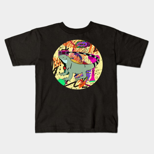 Iguana Kids T-Shirt by momomoma